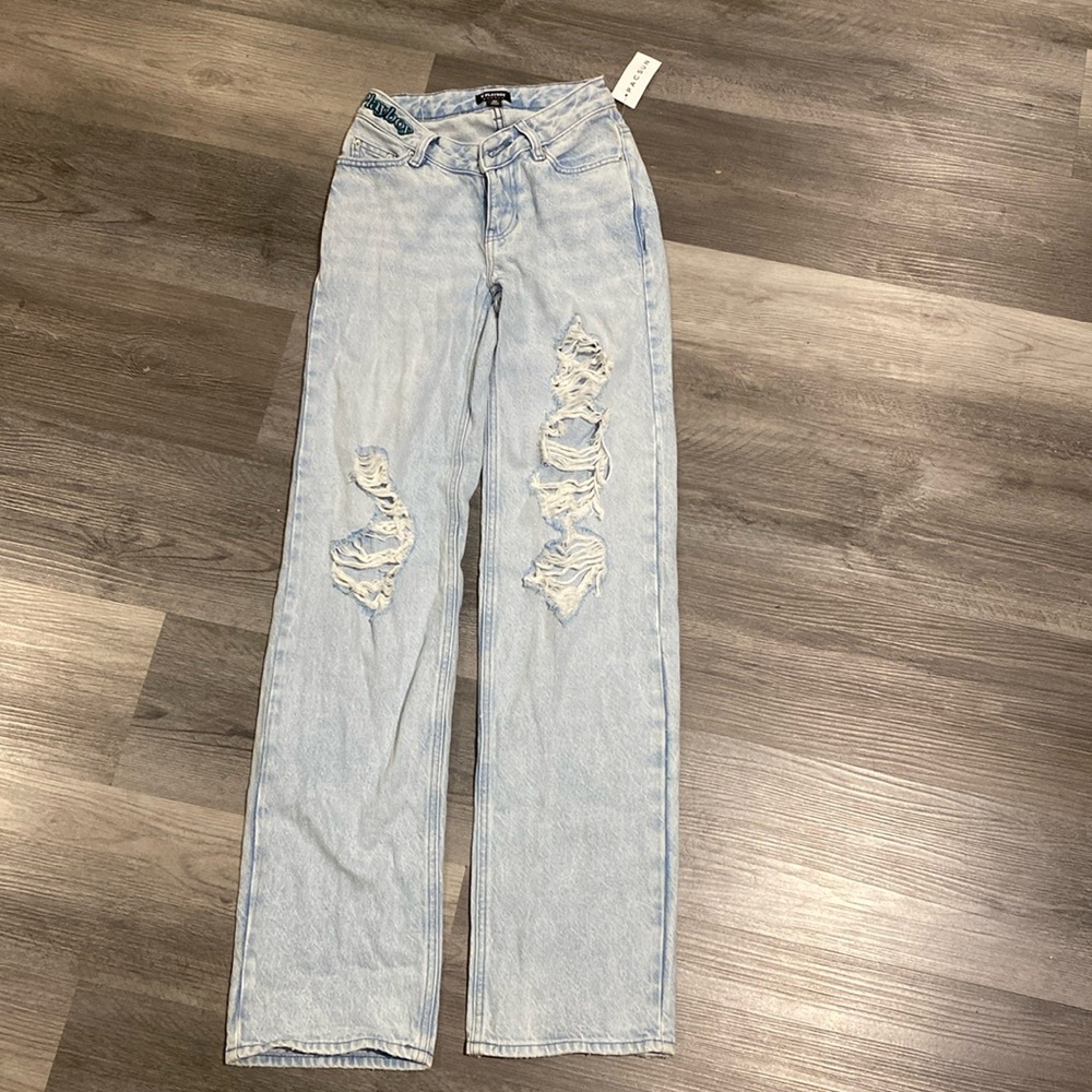 PacSun Light Blue Distressed Jeans